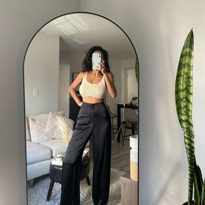 Black satin Ralph Lauren collection dress pants